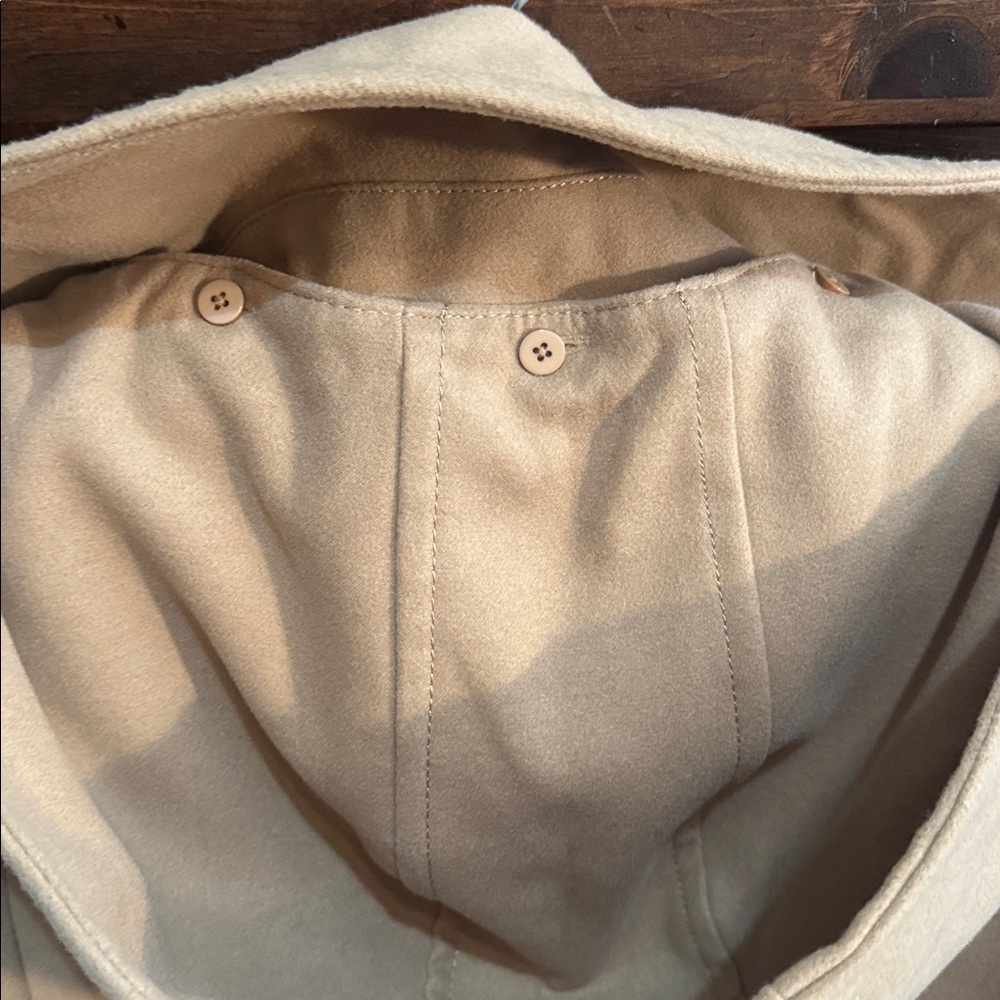 Kensie Women's Camel Pea Coat - Picture 6 of 6